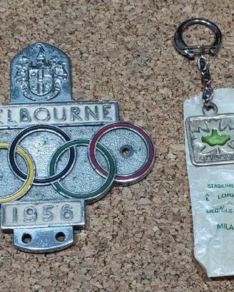 Gadget Olimpiadi anni 50 e anni 70 d'epoca