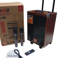 Cassa bluetooth portatile karaoke 6000 watt pmpo 