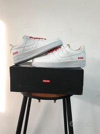 Nike Air Force 1 Low Supreme Bianche 44.5
