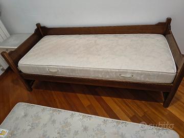 letto singolo con letto estraibile 