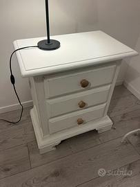 Coppia comodini rovere massello