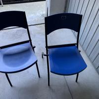 Seggioline pieghevoli blu