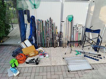 Canne e accessori da pesca vari