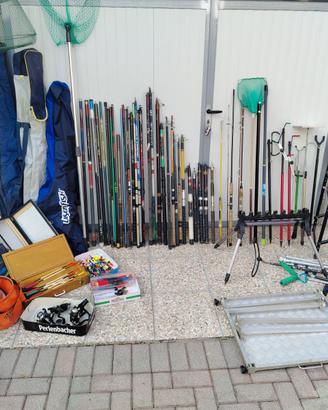 Canne e accessori da pesca vari