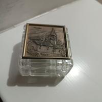 scatolino in vetro con quadretto 