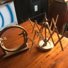 set arcolaio filarino e telaio legno antico