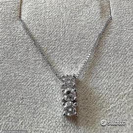 COLLANA TRILOGY ORO 18kt. CON DIAMANTI NATURALI