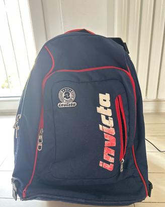 Zaino Scuola Invicta Blu e Rosso con Trolley