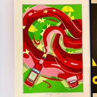 Litografia originale - Campari Ugo Nespolo