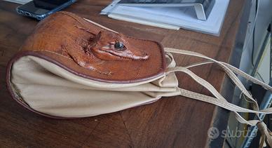 Borsa Vintage In Coccodrillo