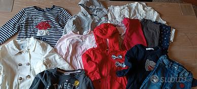 stock lotto abbigliamento bambina 12/18 mesi 