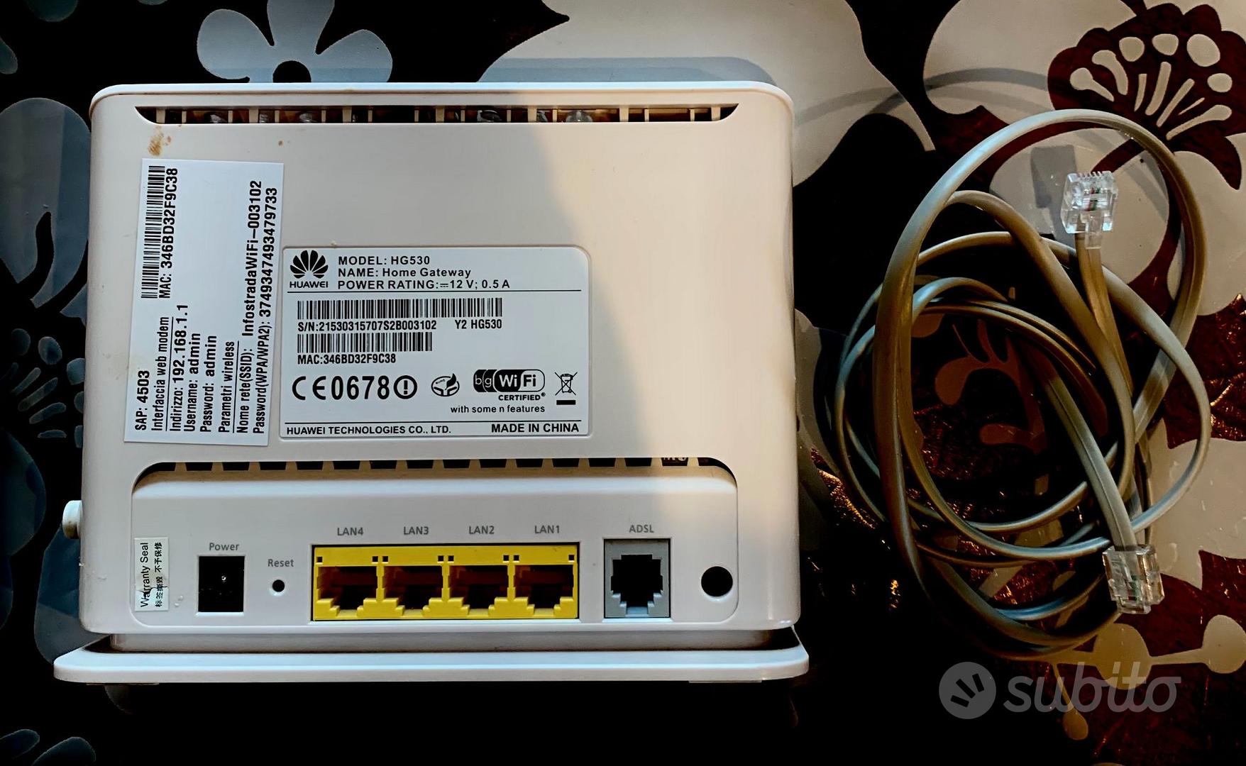 Router Wifi Hg530 Repetidor Huawei Hg532e Modem Huawei Como