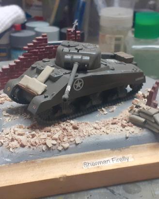 Diorama 1/76 Sherman