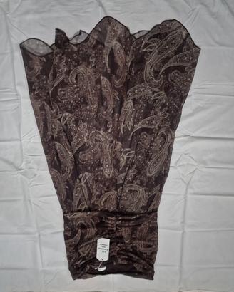 Vestito Lungo Elegante – Fantasia Paisley – Nuovo 