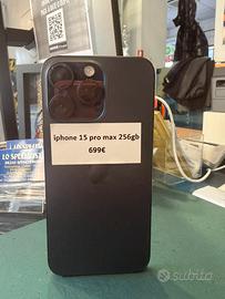 iPhone 15 pro max 256 giga Black batt 99%