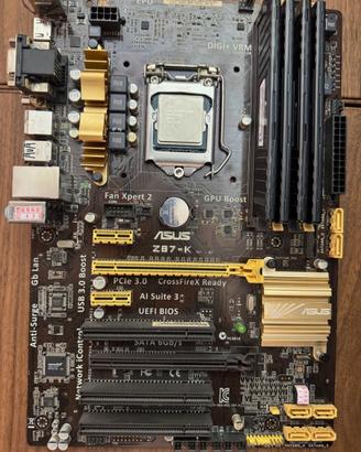 Asus z87-k + I7 4770K + 16GB RAM