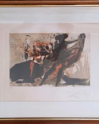 Salvator Dalì - "Tauromachia"  (1972) - Acquaforte