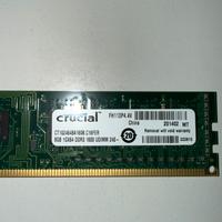 8GB 1GX64 DDR3 1600 UDIMM 240 Crucial