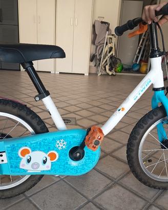 Bicicletta Bambino BTwin 14 pollici con ruotine