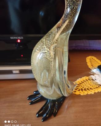 Scultura Anatra in Vetro Artistico