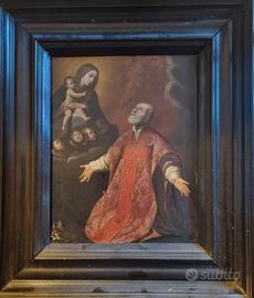 quadro dell'800 olio su rame cm. 21 x 26  