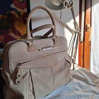Borsa grande scamosciata - Studio Pollini - grigio