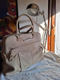 Borsa grande scamosciata - Studio Pollini - grigio