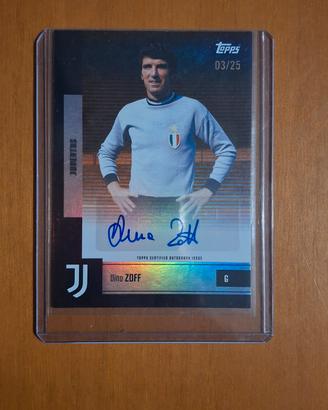 Card Dino Zoff autografata e numerata 