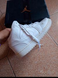 scarpe Nike air Jordan bianche n 35,5