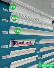 cornice decorativa in gesso modanature profili