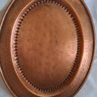 Vassoio in Rame Martellato Perenz con Manici