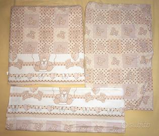Set lenzuola flanella lettino culla - unisex