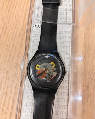 Swatch "Black Lacquered" con scatola 