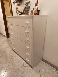 cassettiera bianca 