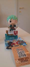 Zoro Funko Pop One Piece Kinder GranSorpresa Nuovo