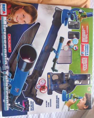 Playset microscopio telescopico con accessori