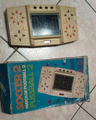 gioco soccer videogioco vecchio marca tomy