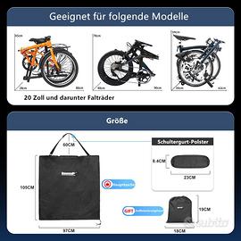 Borsa per bici pieghevole