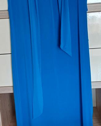 Abito lungo blu elettrico – Donna