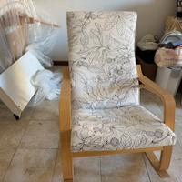 Sedia a dondolo ikea nuova