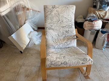 Sedia a dondolo ikea nuova
