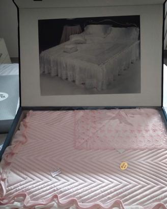 Completo letto matrimoniale Sangallo Misto Seta