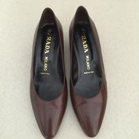 Scarpe n. 40 décolleté Prada marrone scuro