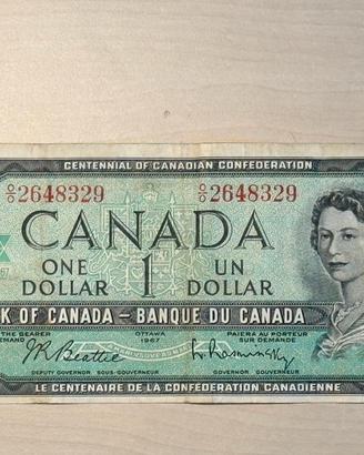 Banconota vera 1 dollaro canadese ediz. limitata