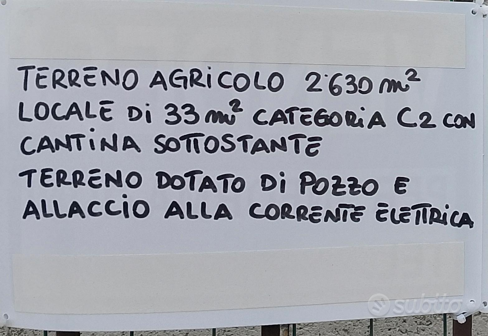 Terreno agricolo,con deposito cat.C2 - Vista 5