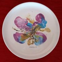 Piatto artistico di Zao Wou Chi "Orchidee"