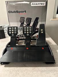 FANATEC - Pedaliera Clubsport V3 + 2 Damper Kit