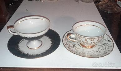 2 tazzine fine porcellana vintage