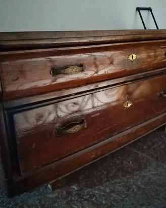 Comò a due cassetti 