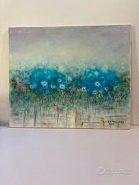 Dipinto olio su tela Gino Zorzi. 1988 G.da Mezzane